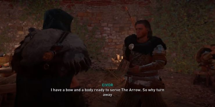 Assassins Creed Valhalla Norse Man вербует для стрелы
