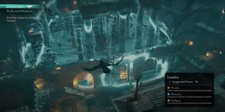Assassins Creed Valhalla использует Bird, чтобы найти вход в храм